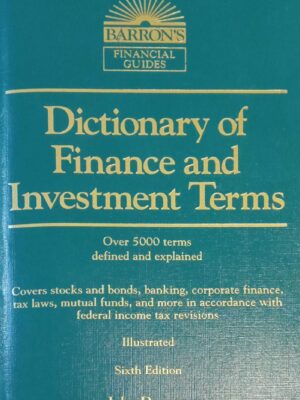Dictionary of Finance and Investment Terms