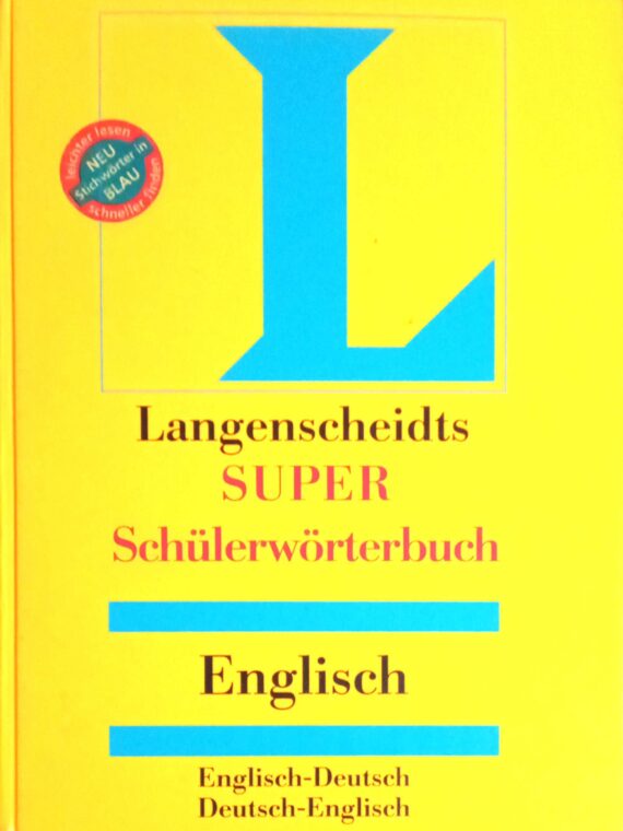Langenscheidts Super Schulerworterbuch Englisch -Deutsch Deutsch- Englisch
