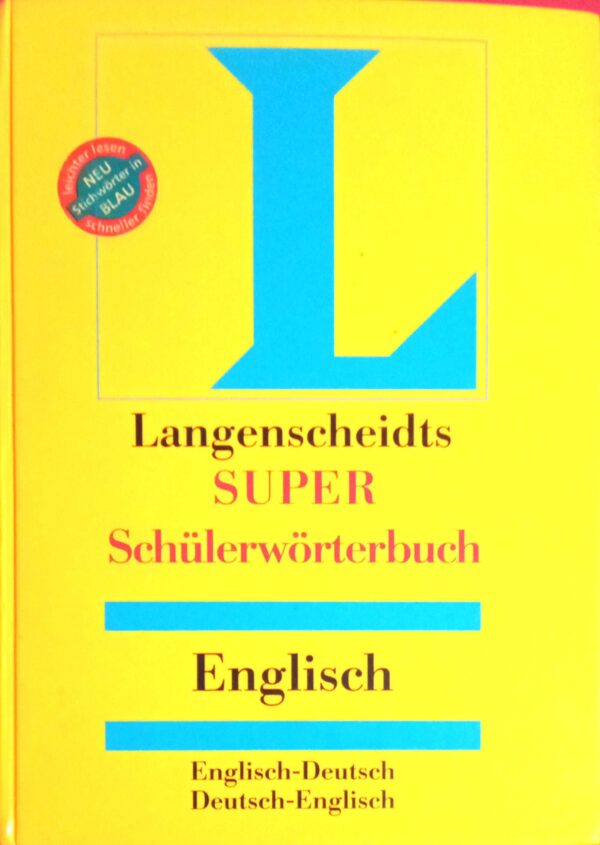 Langenscheidts Super Schulerworterbuch Englisch -Deutsch Deutsch- Englisch