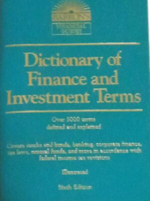 Dictionary of Finance and investment Terns