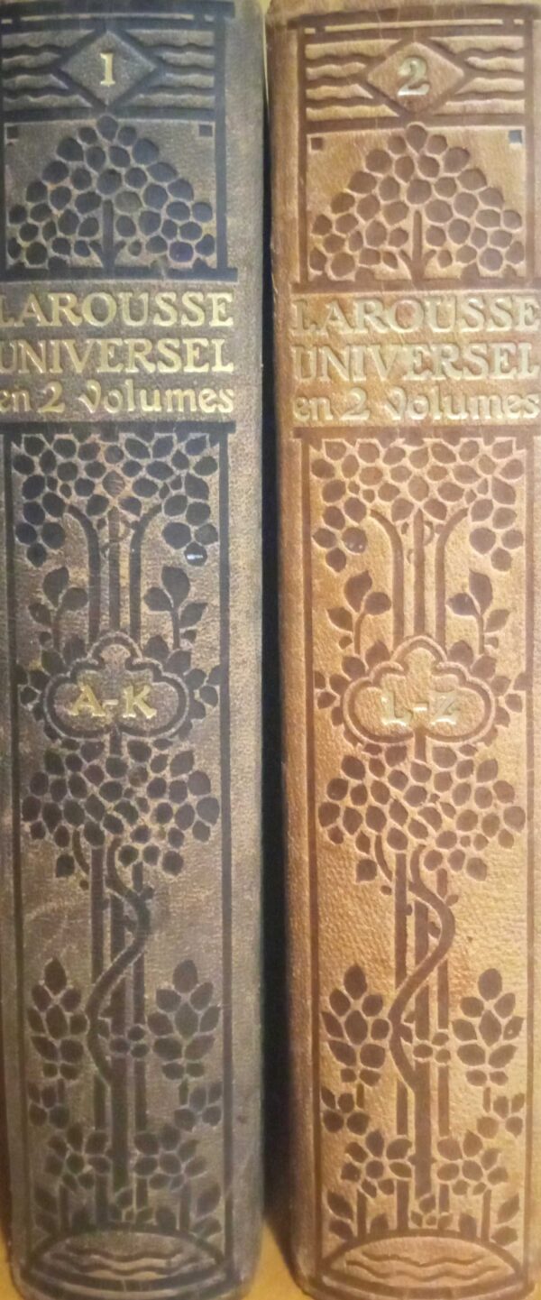 Larousse Universel en 2 volumes nouveau dictionnaire encyclopedique