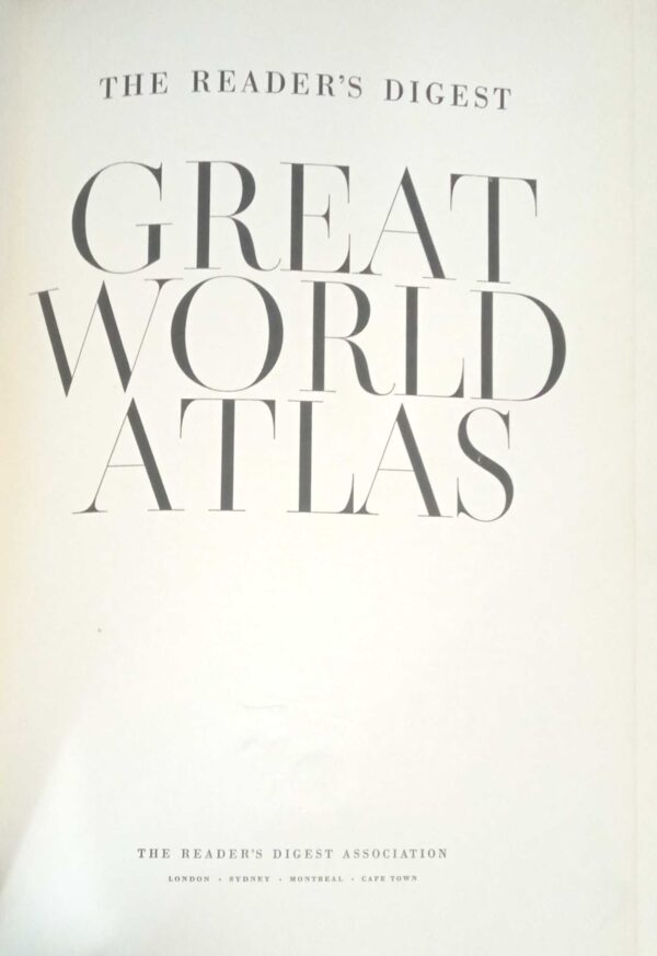 The reader's digest Great World Atlas