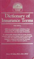 Dictionary of Insurance Terms
