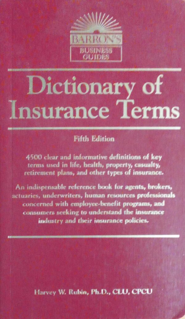 Dictionary of Insurance Terms